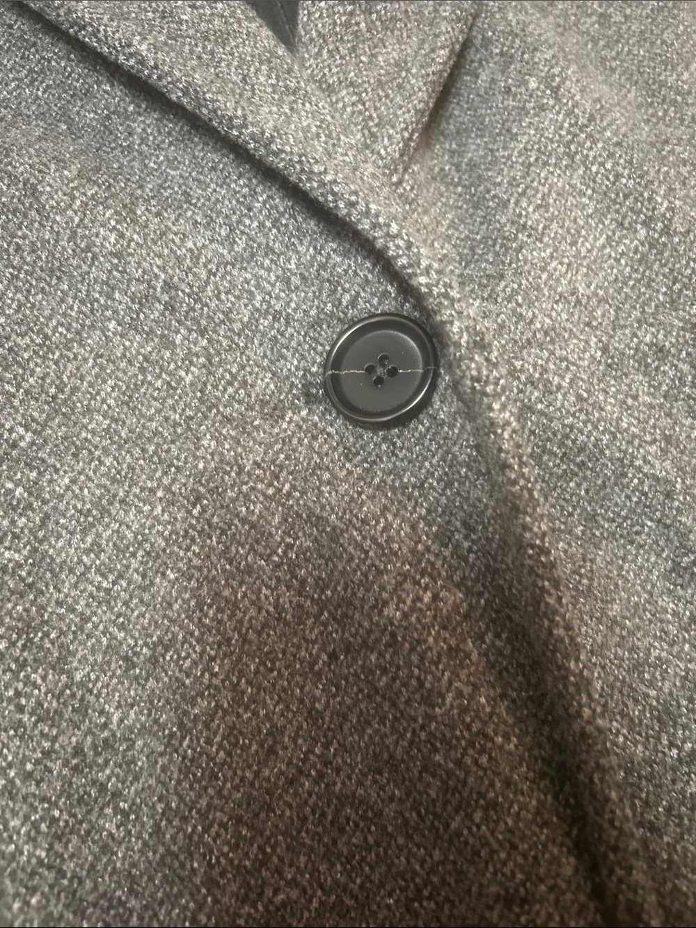 Banana Republic Women’s Coat Charcoal Gray Single-Button Size Large - Picture 5 of 12